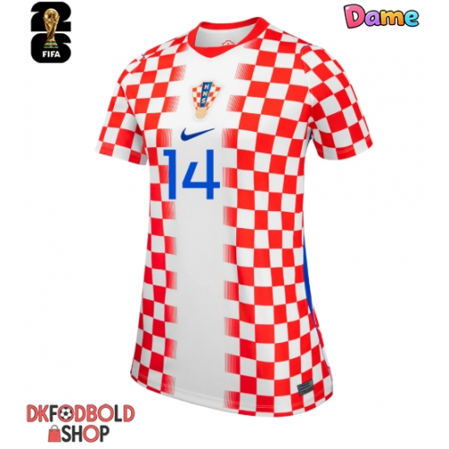 Kroatien Ivan Perisic #14 Hjemmebanetrøje Dame VM 2026 Kort ærmer